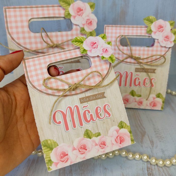 Drika Mimos - papeleira / papelaria personalizada - caixa mimo dia das maes