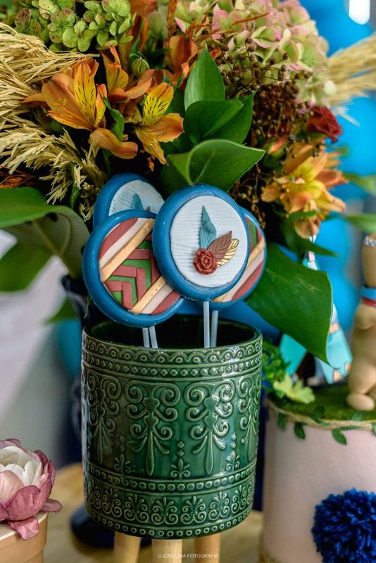 Flor de laranja Lima  - Doces e Personalizados de Luxo  - Pirulitos Pequenos