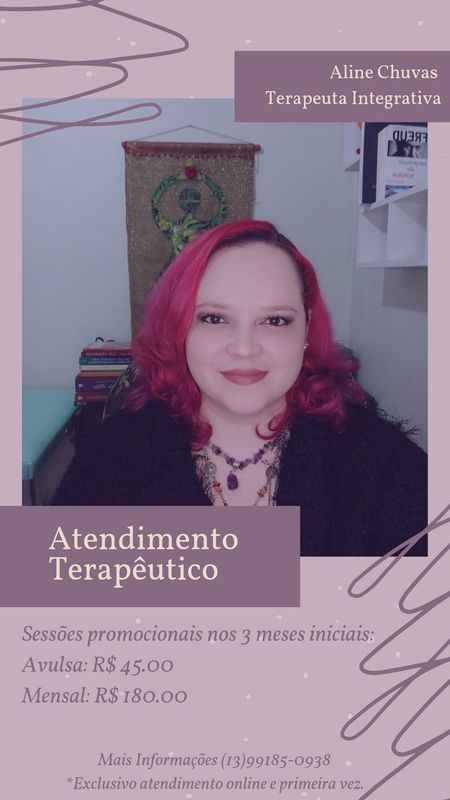 Aline Chuvas - Terapeuta Vibracional - Psicoterapia