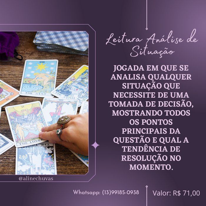 Aline Chuvas - Terapeuta Vibracional - Análise de Situação