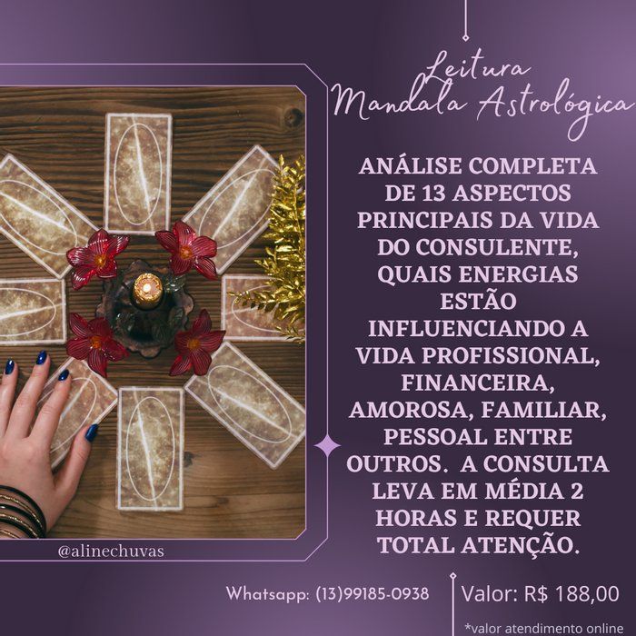 Aline Chuvas - Terapeuta Vibracional - Mandala tarológica