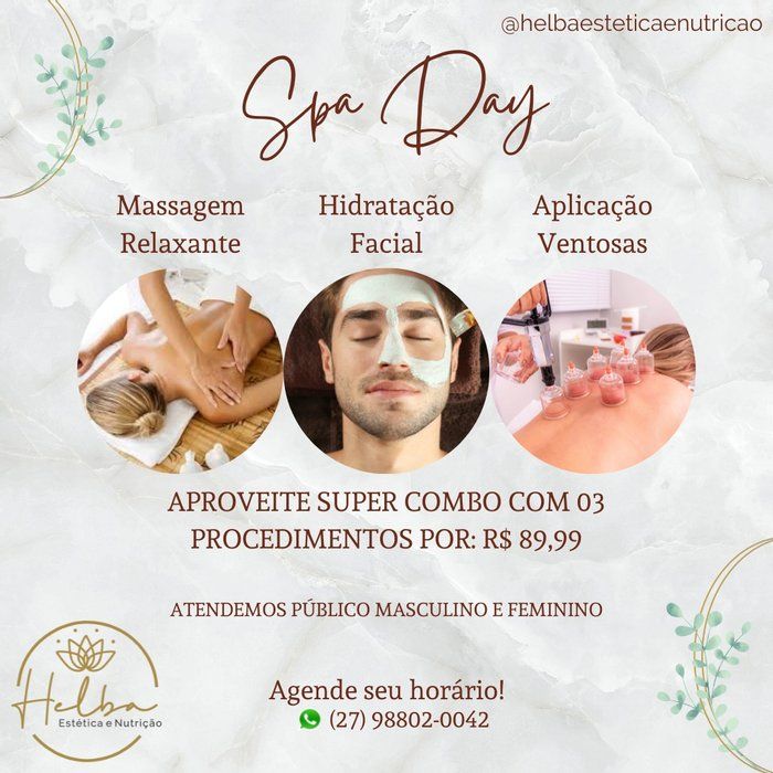 Helba Estética e Nutrição  - beleza & estética - Promoção Especial - Combo Triplo