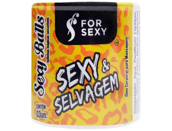 LIAH E LAINE SEXSHOP - sexshop  - Sexy E Selvagem Sexy Ball Funcional 03 Unidades F