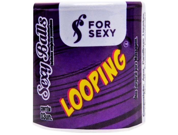 LIAH E LAINE SEXSHOP - sexshop - Looping Sexy Ball Bolinha Excitante 03 Unidades