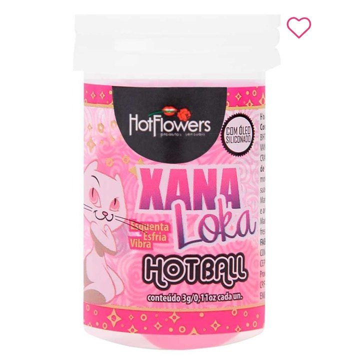 LIAH E LAINE SEXSHOP - sexshop  - Hot Ball Bolinha Xana Loka Dupla 3G Hot Flowers