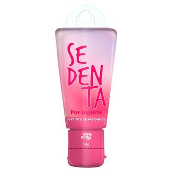 Espaço Luna 🥰 - Sex Shop - SEDENTA POR IOGURTE DE MORANGO GEL COMESTÍVEL 18G PEPPER BLEND CÓDIGO: 09748