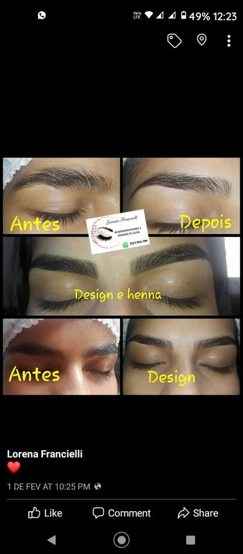 Studio Lorena Francielli - beleza & estética - design com henna