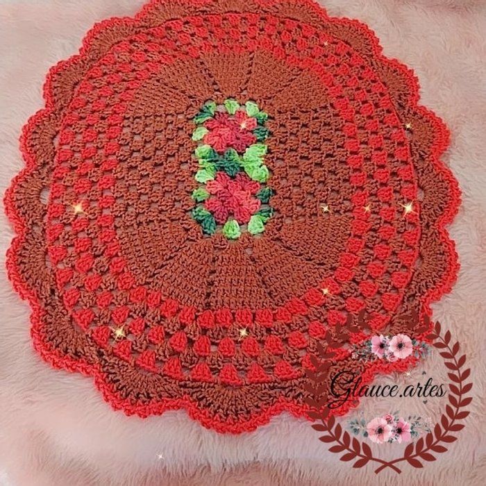 Glauce artes - crochê - jogo de banheiro oval