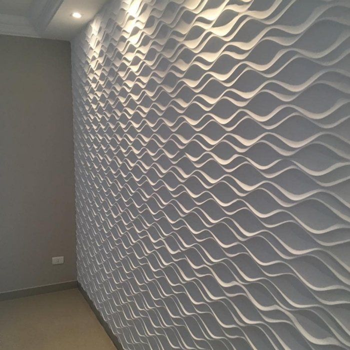 MGA ARCANJO - revestimento em gesso e blocos de concreto celular - Placas de gesso 3D