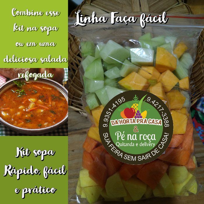 Da Horta Pra Casa - Quitanda e Delivery - kit sopa 500g