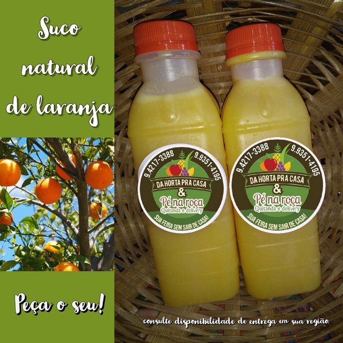 Da Horta Pra Casa - Quitanda e Delivery - suco natural de laranja