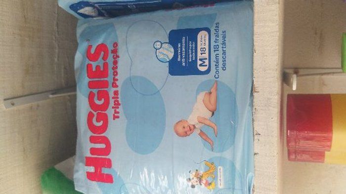 Fraldas e pantufas da Juh - Fraldas - Hugguies azul Jumbo