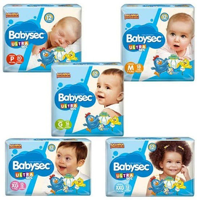 Fraldas e pantufas da Juh - Fraldas - BabySec Jumbo