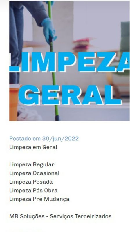 MR solucçôes em servicos diarios - serviços para casa - limpeza residencial escritórios.