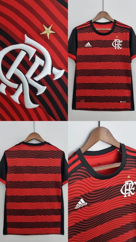 KJB Sports Shirt Since 2021 - Camisas esportivas personalizada do seu time.e. - Camisa Flamengo Titular 22/23