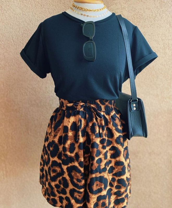 Roupa no K.bide - Bres'Loja - Conjunto Animal Print
