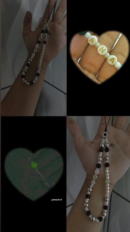 Bellabeads_sd - Artesanatos & Resina - Phone strap 🖤