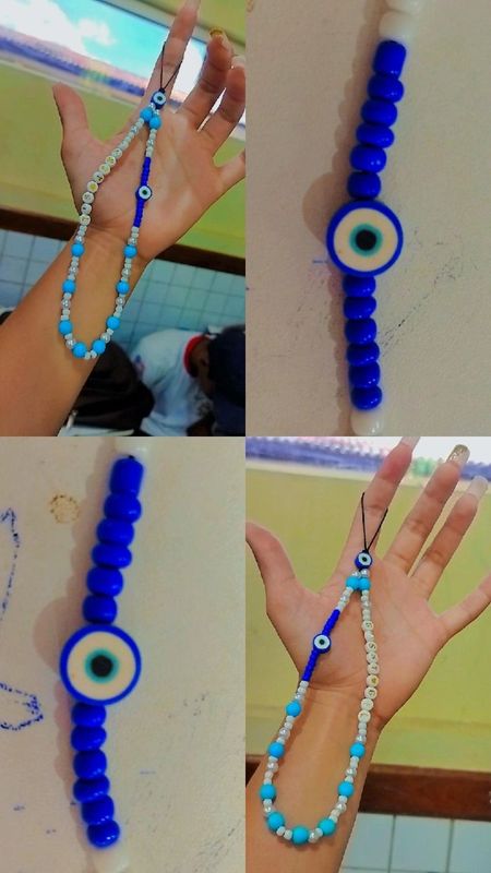 Bellabeads_sd - Artesanatos & Resina - Phone Strap Olho Grego🧿