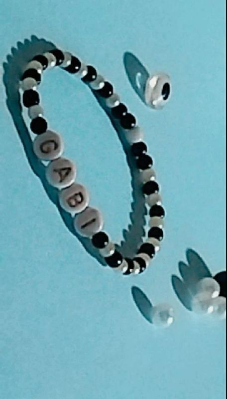Bellabeads_sd - Artesanatos & Resina - Pulseira com seu nome