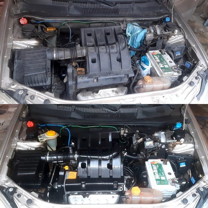 Estética Automotiva - serviços automotivos - Limpeza detalhada de Motor
