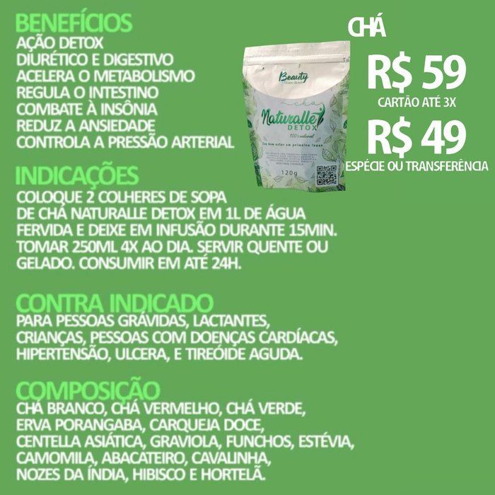 Beauty Shape Uberlândia-MG - saúde & bem-estar - Chá Naturalle Ervas 