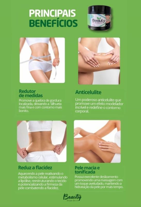 Beauty Shape Uberlândia-MG - saúde & bem-estar - Gel Redutor de Medidas