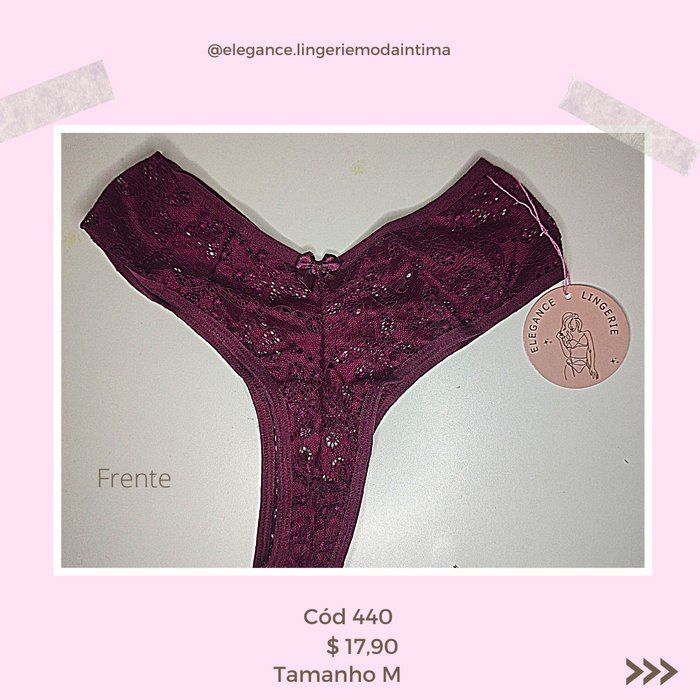 Elegance Lingerie - Moda íntima - Cod 440- Calcinha