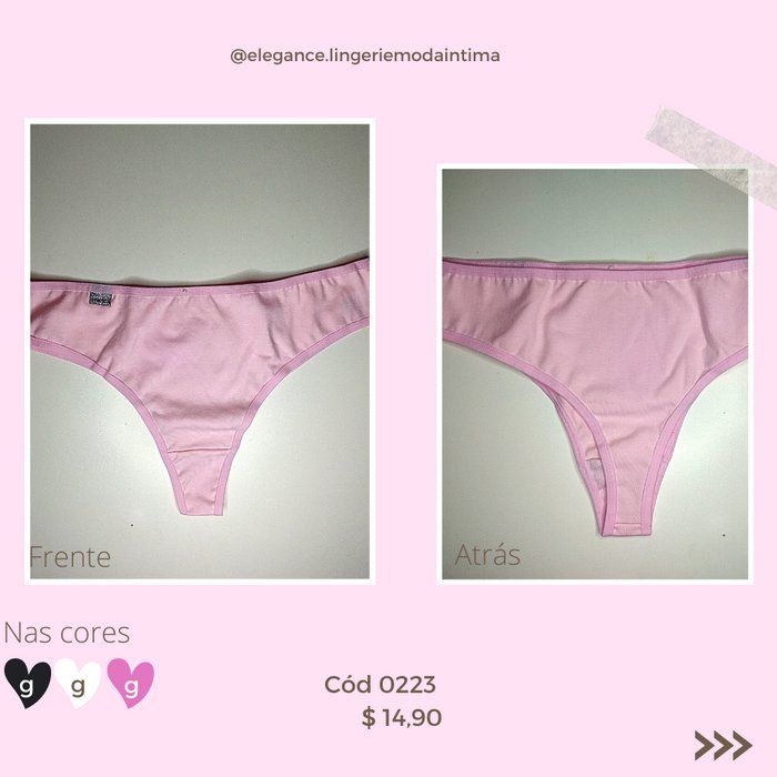 Elegance Lingerie - Moda íntima - 0223- Calcinha Lisa