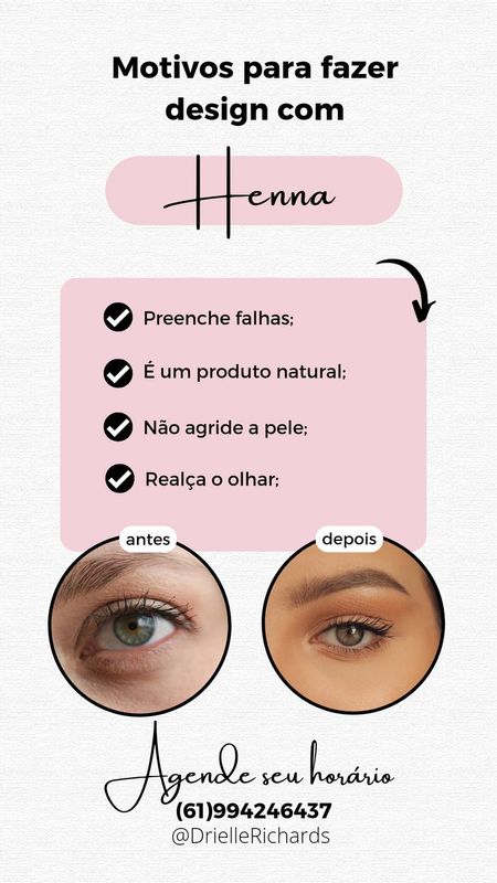 Dry Cabelo & CIA - salão de beleza - sobrancelha na henna