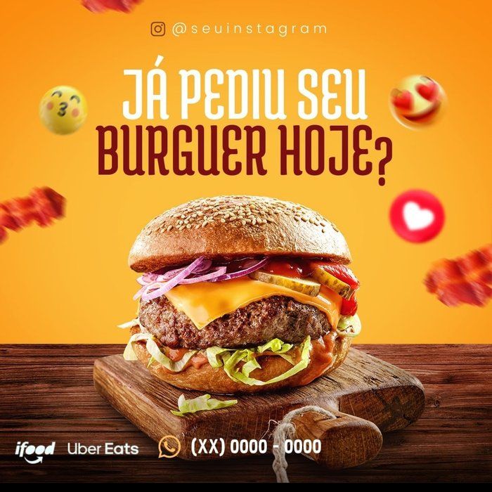 Jota Design - Social Media - Hamburgueria