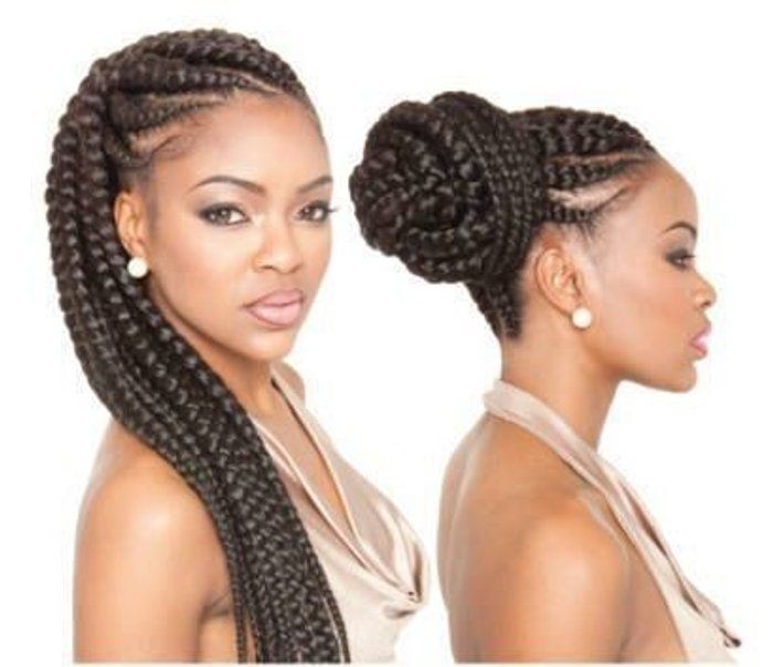 Mana's Afro Braids - tranças e penteados - rabo trançado