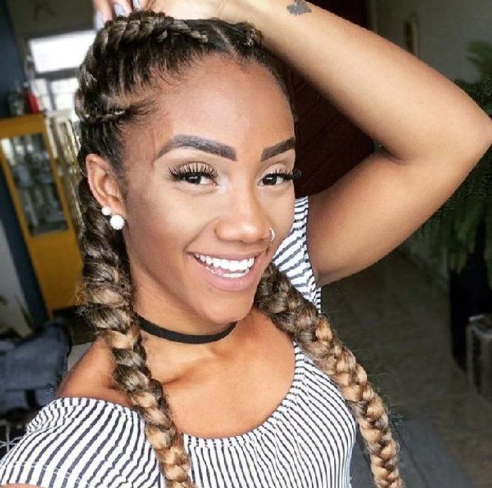Mana's Afro Braids - tranças e penteados - boxeadora