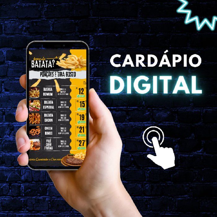 Elisi Artes Digitais - Design Gráfico | Freelancer - Cardápio Digital Interativo