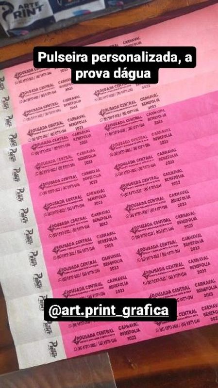 Arte Print Gráfica - A Primeira Impressão é a que fica! - Pulseira personalizada