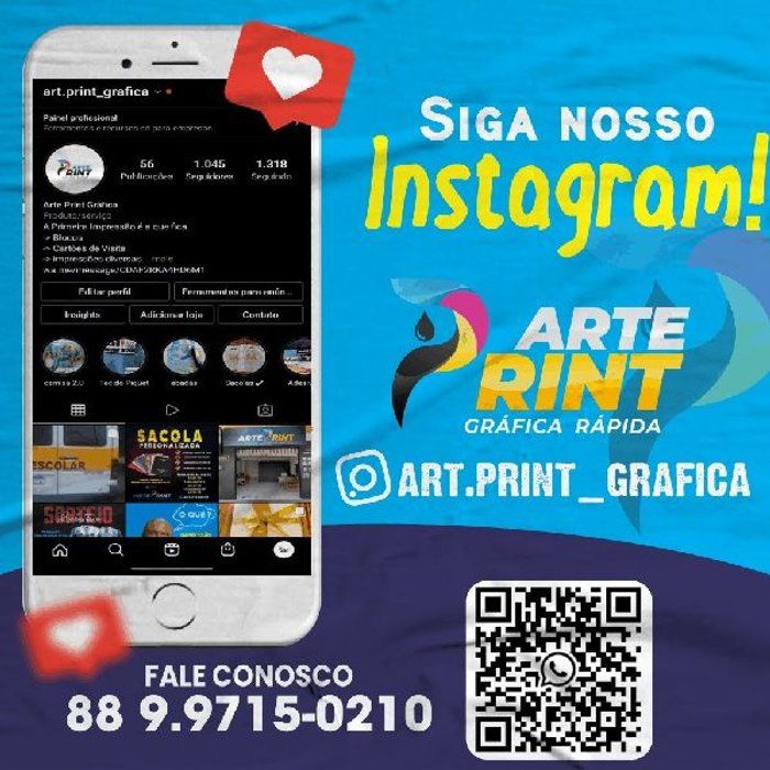 Arte Print Gráfica - A Primeira Impressão é a que fica! - Artes para redes sociais