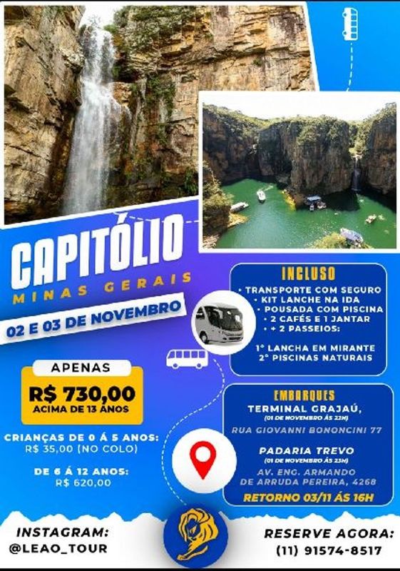 JAN TURISMO VIAGENS - Excursões e Viagens - CAPITÓLIO (MG)