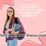 Esse é o melhor momento para investir em você, aproveite nossa agenda aberta. #educação #janeiro #AhazouEdu #agendaaberta #aulaparticular