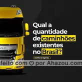 Com certeza essa curiosidade já deve ter passado pela sua cabeça, né? De acordo com o IBGE, em uma pesquisa realizada em 2020, no Brasil existem cerca de 2.879.080 caminhões registrados, mas não ultrapassam a quantidade de carros e motos que é bem superior. Gostou da informação? #curiosidades #caminhões #dicas #AhazouAuto #automotivo #mecanica #informações