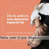 Vem comemorar o dia do pedicuro com a gente!  A promoção está sensacional, você vai amar. Corre logo e garanta já a sua vaga!
4 de dezembro - dia do pedicuro
#AhazouBeauty #editaveisahz #diadopedicuro #nailsaloon  #pedicure  #unhasdehoje  #unhas  #manicure  #beleza 