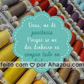 Aquela que não pode ver uma linha que sai logo comprando ?? #costureira #corteecostura #AhazouFashion #ajustesereparos 