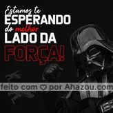 Que a força esteja com você, bem aqui com a gente. ?

#May4 #StarWarsDay #DiadeStarWars #Ahazou #4Maio

