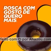 Rosca é bom, mas uma não é o suficiente. Esse sabor sempre quer mais! Mais uma mordida, mais uma rosca. E você, também quer mais uma? #ahazoutaste #rosca #padaria #doce