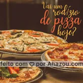 frases e posts para rodizio de pizza: E aí, qual a sua pedida de hoje? #rodizio #pizza #ahazou #pizzaria