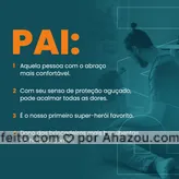 💙 Nem sempre os mais discretos, mas quando ativam o seu senso de proteção, são os melhores que podemos ter.
✨ Feliz Dia dos Pais.✨
#DiadosPais #Pais #Ahazou #Motivacional #Frase #AhazouPack