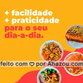 Aqui você encontra comida caseira feita com muito amor e pensada para facilitar o seu dia-a-dia. Conheça nosso cardápio e encomende suas marmitas. 😋  #comidacaseira #comidadeverdade #ahazoutaste #marmitando #marmitas #marmitex 