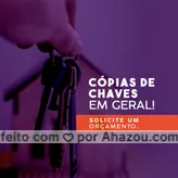 Procurando cópias de chave bem feitas? É com a gente mesmo! #AhazouServiços #chave  #chaveiro  #editaveisahz  #motivacional  #orçamento  #cópiadechave  #serviço24horas  #serviços 