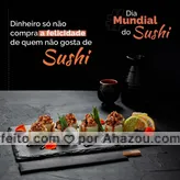 Falei alguma mentira? Quem ama sushi sabe que o dinheiro pode sim comprar muita felicidade. 
1º de novembro - dia do sushi
#sushi #engraçado #comédia #ahazoutaste #diamundialdosushi #comidajaponesa