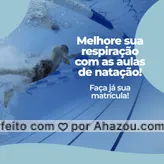 A natação é um esporte que fortalece os músculos da caixa torácica, permitindo maior expansão e contração dos pulmões promovendo maior oxigenação do sangue, consequentemente melhorando a respiração! Então não perca tempo, entre em contato 📞 (inserir número) e faça a sua matrícula! #personal #personaltrainer #AhazouSaude #boratreinar #nopainnogain #nataçao #aulas #aulasdenataçao