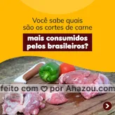 E aí essas também são as suas escolhas? Conta para nós qual seu corte favorito, estamos curiosos para saber. #açougue #barbecue #bbq #churrasco #churrascoterapia #meatlover #ahazoutaste #carne #curiosidades #dicas #curiosidadessobrecarne
