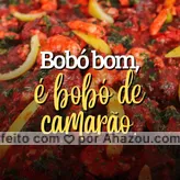 Já provou o nosso delicioso bobó de camarão? Então não perca mais tempo. Todo o sabor do bobó com gostinho de camarão. Vai querer? #ahazoutaste #bobódecamarão #camarão 